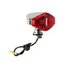Diamond turn signals. Chrome. Red lens -