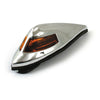 Antique style front fender light. Chrome, amber lens - 65-84 FL, 86-up FLST, various custom applications