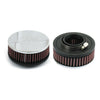 K&N, air cleaner assembly. 51mm diameter - 38mm Mikuni round slide carburetors