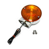 Turn signal assembly. Rear. Amber lens. Chrome - 86-14 FLT, FLHT, FLHS, FLST/C, FXRT and FXRD models (NU)