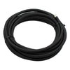 Braided hose 1/4" (6mm). Black nylon -