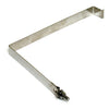 Battery hold down strap. Polished stainless - 67-78 XLH Sportster (electric start) (NU)