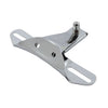 License plate bracket OEM style, 2-hole. Chrome - 55-72 H-D (NU)