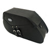 Ledrie, reinforced rigid leather saddlebag set. 25 liter - UNIVERSAL