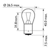 Philips LongLife EcoVision turn signal light bulb PY21 -