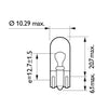 Philips LongLife Ecovision light bulb W5W -