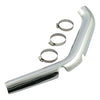 FL 2-1 exhaust front header heatshield chrome - Fits stock 2 in 1 exhaust systems on 70-E78 FL; 71-75 FX and all 70-84 FL models with stock crossover systems.