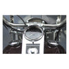 National Cycle, speedo visor. Chrome - Most 68-23 H-D models with large 5" FL style tank mounted speedo (excl. 08-23 FLHR/C/XS)