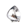 6-1/2" Springer headlamp assembly. 12V. Chrome - 36-54 H-D with Springer forks. With 12V conversion (NU)