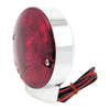 Turn signal assembly. Front. Red lens. Chrome - 86-15 FLT/Touring (excl. FLHX, FLHRS); 16-22 FLHR/C; 2023 FLHFB Electra Glide Highway King (NU)