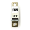 Handlebar rocker switch, Run/Off. Chrome - 72-81 H-D(NU)