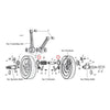 Flywheel thrust washer set, steel (.055" thick) - 41-48 74" (1200cc) Knucklehead; 48-65 74" (1200cc) Panhead; 66-E70 Shovelhead (NU)