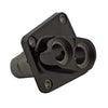 53-84 tappet block, rear. Black - 53-65 Panhead; 66-84 Shovelhead (excl. L1982 Shovel with special routed oil lines) (NU)
