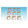 James, oil pump cover plate to body gasket. Paper - 41-E50 E, EL, FL, FLH OHV models (NU)