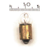 Light bulb indicator 12V/3W. Clear glass -