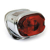 Early 55-72 style taillight. Chrome - 55-72 FL, XL (NU)