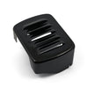 Custom coil cover, louvered. Black - 65-84 4-sp B.T.; 84-89 Softail (NU)