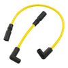 Accel, 8mm Ferro Spiral core spark plug wire set. Yellow - 99-17 Dyna; 99-02 Buell XB with late model coil design (NU)