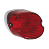 Laydown LED taillight. Red lens - 73-98 H-D(NU)