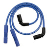 Accel, 8mm Ferro Spiral core spark plug wire set. Blue - 09-16 Touring (NU)