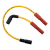 Accel, 8mm Ferro Spiral core spark plug wire set. Yellow - 08-12 XR1200 (NU)