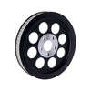 Reproduction OEM style wheel pulley 70T, 1-1/2" belt. Black - 84-99 Evo B.T., 1999 Twin Cam(NU)