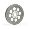 Reproduction OEM style wheel pulley 70T, 1-1/2" belt. Silver - 84-99 Evo B.T., 1999 Twin Cam(NU)
