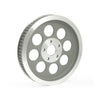 Reproduction OEM style wheel pulley 70T, 1-1/2" belt. Silver - 84-99 Evo B.T., 1999 Twin Cam(NU)