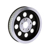 Reproduction OEM style wheel pulley 61T, 1-1/2" belt. Black - 84-99 Evo B.T., 1999 Twin Cam(NU)