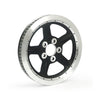 Reproduction OEM style wheel pulley 68T, 1-1/8" belt. Black - 04-06 XL(NU)