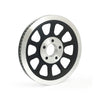 Reproduction OEM style wheel pulley 66T, 20mm belt. Black - 07-11 FLSTF, FLSTFB, FLSTSB, FXST, FXSTB/C(NU)