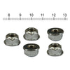 1/4-20 FLANGED LOCK NUT CHROME -