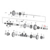 James, oil seal transmission maindrive gear. Rubber OD - 65-E66 4-sp B.T.; 4-sp L81-84 B.T.; 5-sp 80-90 B.T. (NU)