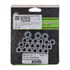 GW, Shovel rocker box top nut kit. Chrome, OEM style - 66-84 SHOVEL (NU)