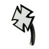 K-TECH MALTESE CROSS MIRROR - 87-06 SOFTAIL; 87-06 FLT; 91-05 DYNA(NU)