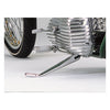 K-Tech, weld-on Diamond jiffy stand. Chrome - Universal & required for Kustom-Tech forward controls