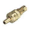 Kustom Tech, in-line fuel valve for S&S E/G carb. Brass - S&S Super E/G carburetor