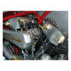 K-Tech, Knuckle rocker nuts. Finned, satin brass - 36-47 Knucklehead (NU)