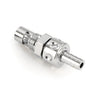 Kustom Tech, in-line fuel valve for S&S E/G carb. Chrome - S&S Super E/G carburetor