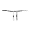 Burly, 1-1/4" riser drag bar smooth. 9.25" rise - 82-22 H-D (excl. 08-22 e-throttle) with 3-1/2" mount bolt spacing (NU)