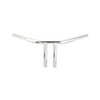 Wild1, 1.25" Chubby pullback drag bar. 8" rise - 82-23 H-D mech. or e-throttle with 3-1/2" mount bolt spacing