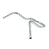 Wild1, 1-1/4" Chubby Bagger Ape. Chrome, 12.5" rise - 82-23 FLH Touring with mech. & e-throttle, Batwing fairing and 1" I.D. risers