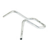 Wild1, 1-1/4" Chubby Bagger Ape. Chrome, 14.5" rise - 82-23 FLH Touring with mech. & e-throttle, Batwing fairing and 1" I.D. risers