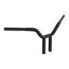 Wild1, Chubby Psycho streetfighter bar 1-1/4". Black, 10" - 82-23 H-D mech. or e-throttle with 3-1/2" mount bolt spacing