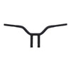 Wild1, Chubby Psycho streetfighter bar 1-1/4". Black, 10" - 82-23 H-D mech. or e-throttle with 3-1/2" mount bolt spacing
