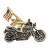 Biker Pins Angel flag bike pin - Fits to your jacket, vest, backpack or anywhere else you want