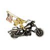 Biker Pins Angel flag bike pin - Fits to your jacket, vest, backpack or anywhere else you want