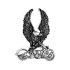 Biker Pins Eagle on bike pin - Fits to your jacket, vest, backpack or anywhere else you want