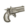 Biker Pins Derringer pistol pin - Fits to your jacket, vest, backpack or anywhere else you want