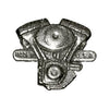 Biker Pins V-twin engine pin - Fits to your jacket, vest, backpack or anywhere else you want